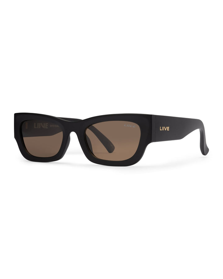 LEGIAN MATT BLACK POLARISED SUNGLASSES
