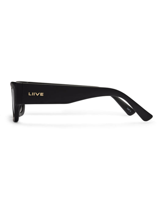 LEGIAN MATT BLACK POLARISED SUNGLASSES