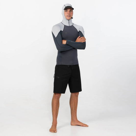 THIN SKINS NEO LONG SLEEVE HOODED RASH VEST