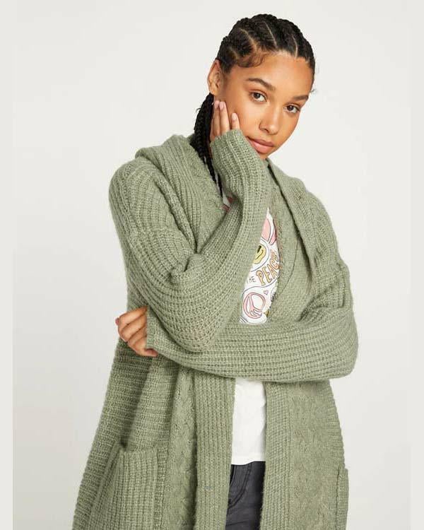 HOMEWARD BOUND II KNITTED HOODED CARDIGAN