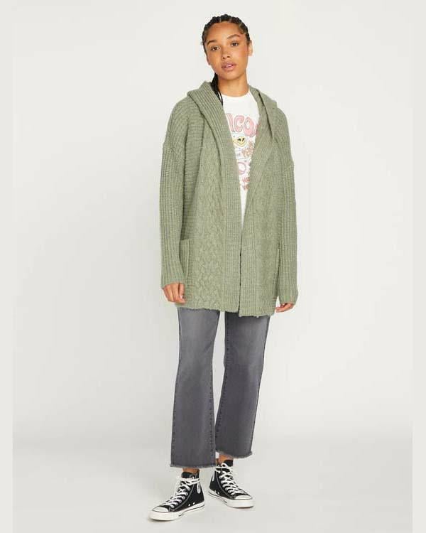 HOMEWARD BOUND II KNITTED HOODED CARDIGAN