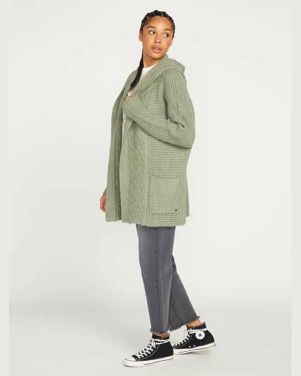 HOMEWARD BOUND II KNITTED HOODED CARDIGAN