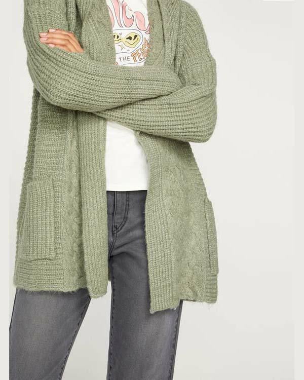 HOMEWARD BOUND II KNITTED HOODED CARDIGAN