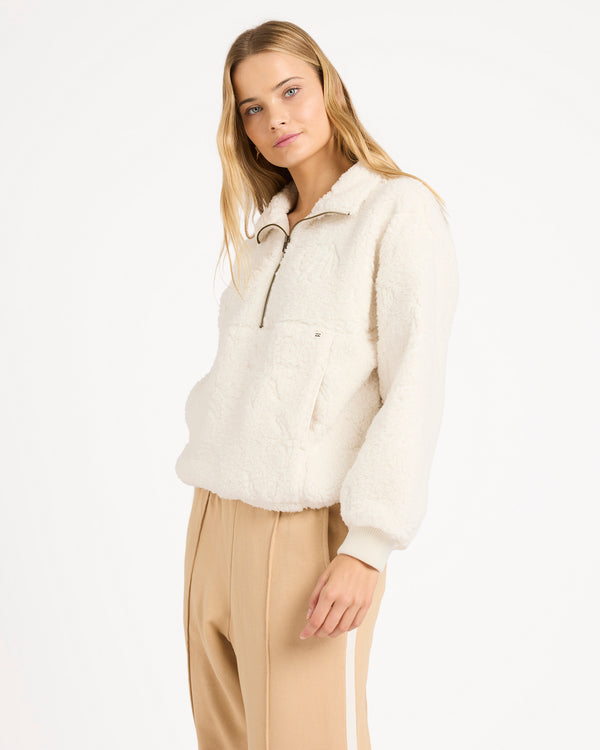 RISING TIDES HALF ZIP FLEECE JUMPER