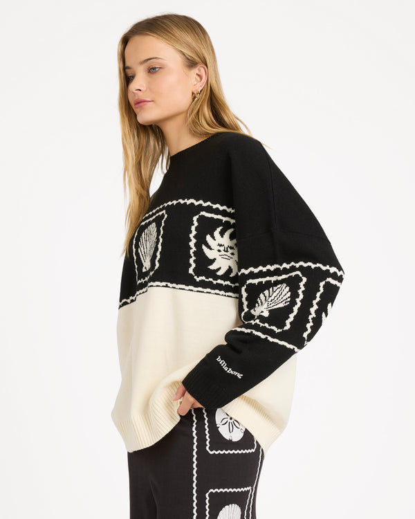 SEA SIDE DREAMER CREW NECK SWEATER