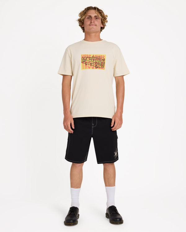 DISTURB 21" ELASTIC WAIST SHORT