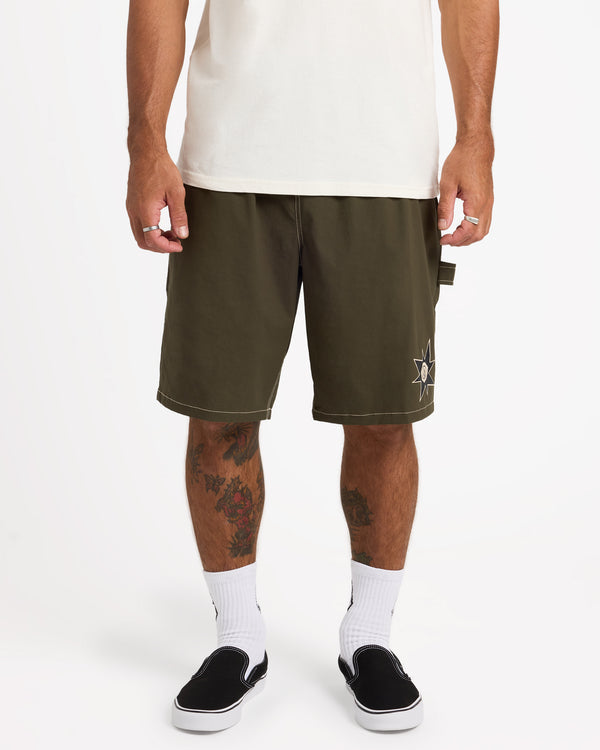 DISTURB 21" ELASTIC WAIST SHORT