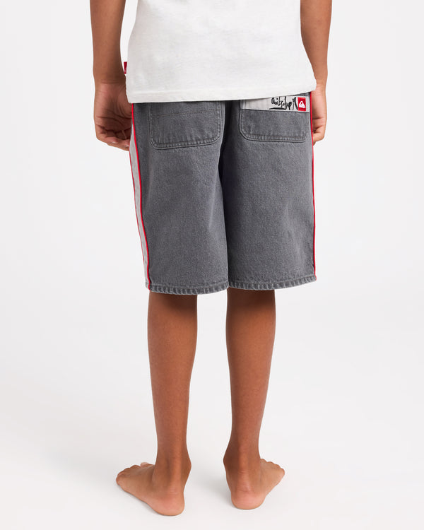 YOUTH SYSTEM 19" DENIM SHORTS