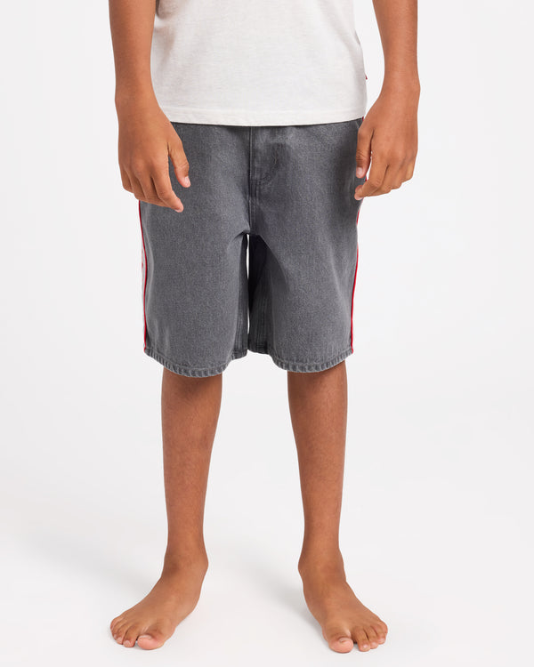 YOUTH SYSTEM 19" DENIM SHORTS
