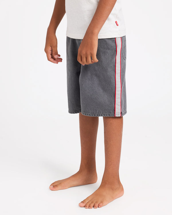 YOUTH SYSTEM 19" DENIM SHORTS