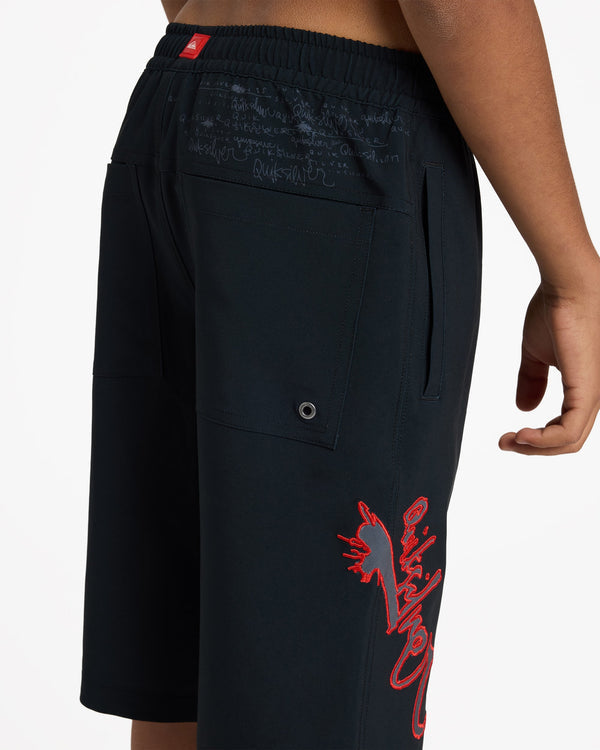 YOUTH SCRAWL 19" VOLLEY SHORTS