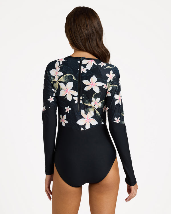FASHION LONG SLEEVE ONE PIECE SWIMSUIT