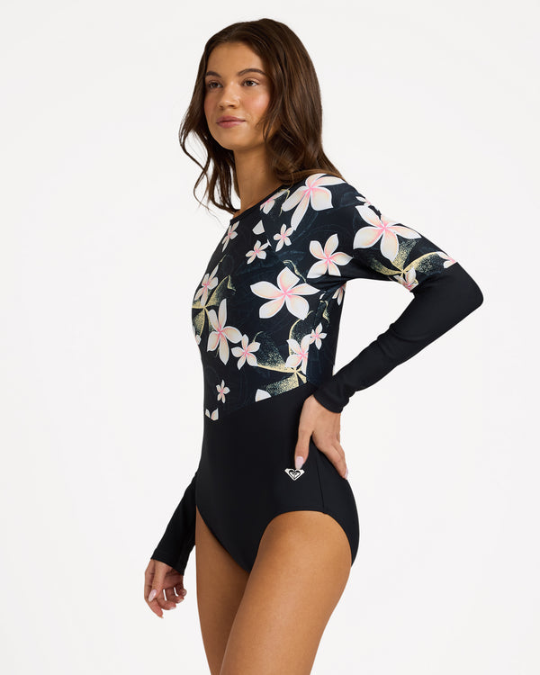 FASHION LONG SLEEVE ONE PIECE SWIMSUIT