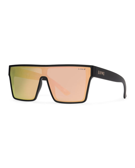 WASTELAND PINK MIRROR MATT BLACK SUNGLASSES