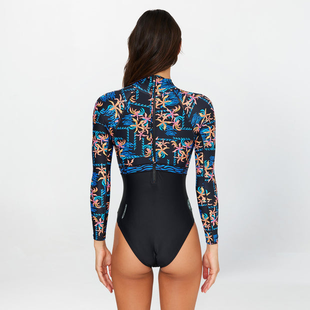 BAHIA LYCRA BACK ZIP SURF SUIT