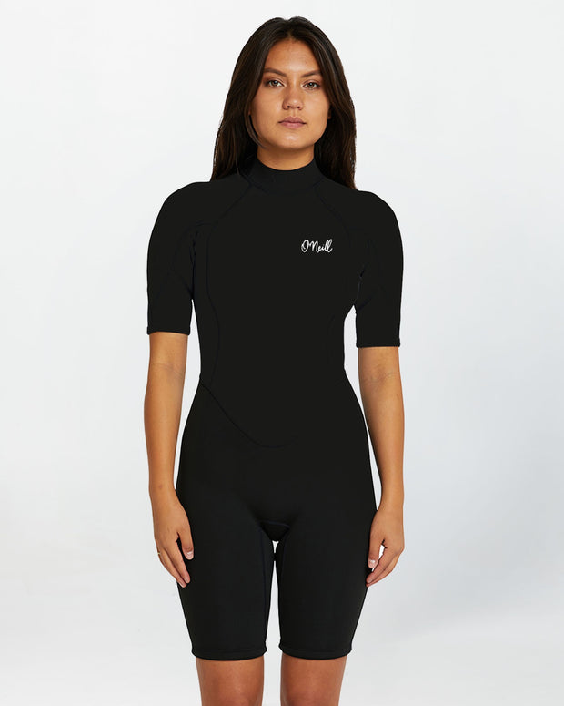 WOMENS REACTOR 2MM SHORT SLEEVE BACK ZIP SPRINGSUIT