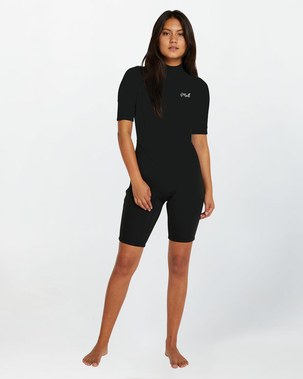 WOMENS REACTOR 2MM SHORT SLEEVE BACK ZIP SPRINGSUIT