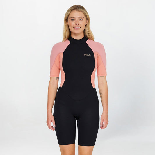 WOMENS REACTOR 2MM SHORT SLEEVE BACK ZIP SPRINGSUIT