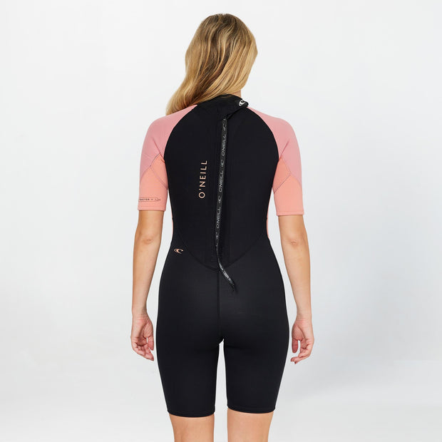 WOMENS REACTOR 2MM SHORT SLEEVE BACK ZIP SPRINGSUIT