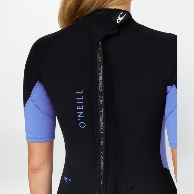 WOMENS REACTOR 2MM SHORT SLEEVE BACK ZIP SPRINGSUIT