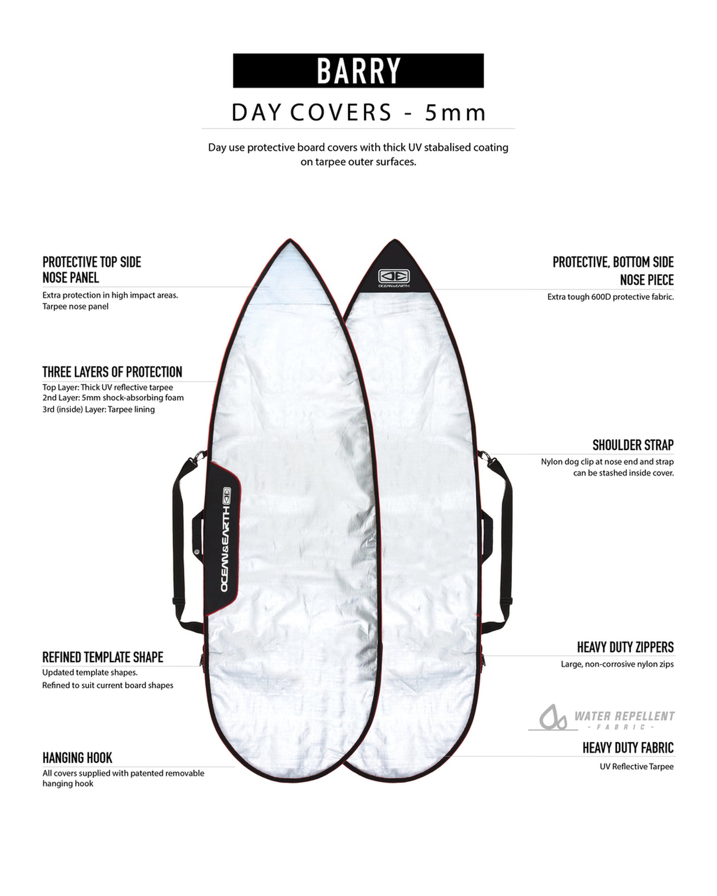 BARRY BASIC SURFBOARD COVER